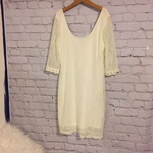 Charlotte Russe off white lace dress Sz XL